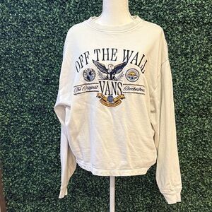 Vans Off The Wall Cream Sweatshirt